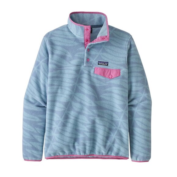 Patagonia Synchilla Snap-T Recycled Fleece Pullover Eucalyptus Berlin Blue Large - Picture 3 of 13